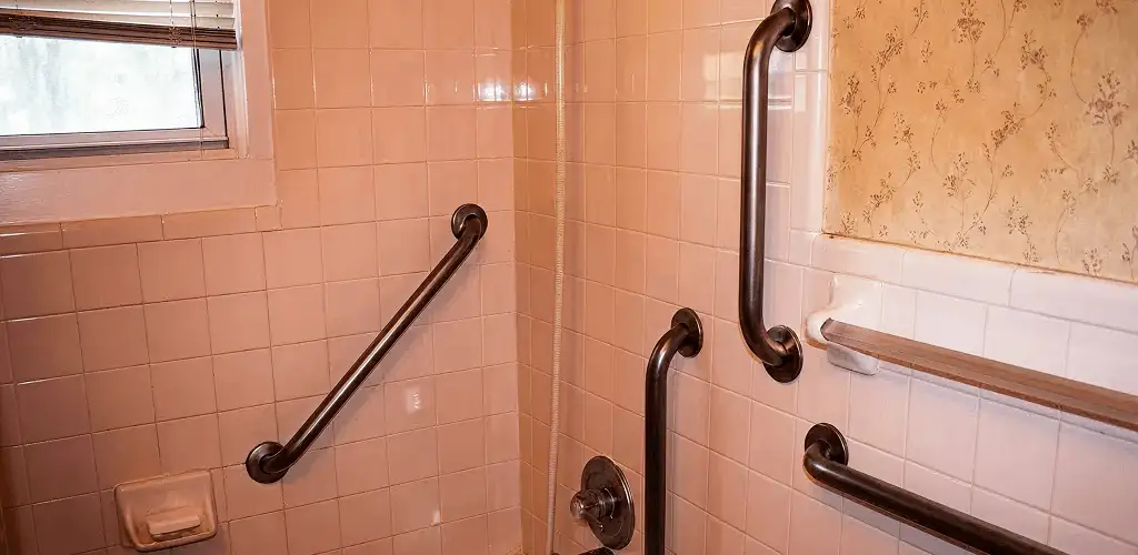 Shower grab bar installation for bathroom safety and accessibility in Glendale, AZ
