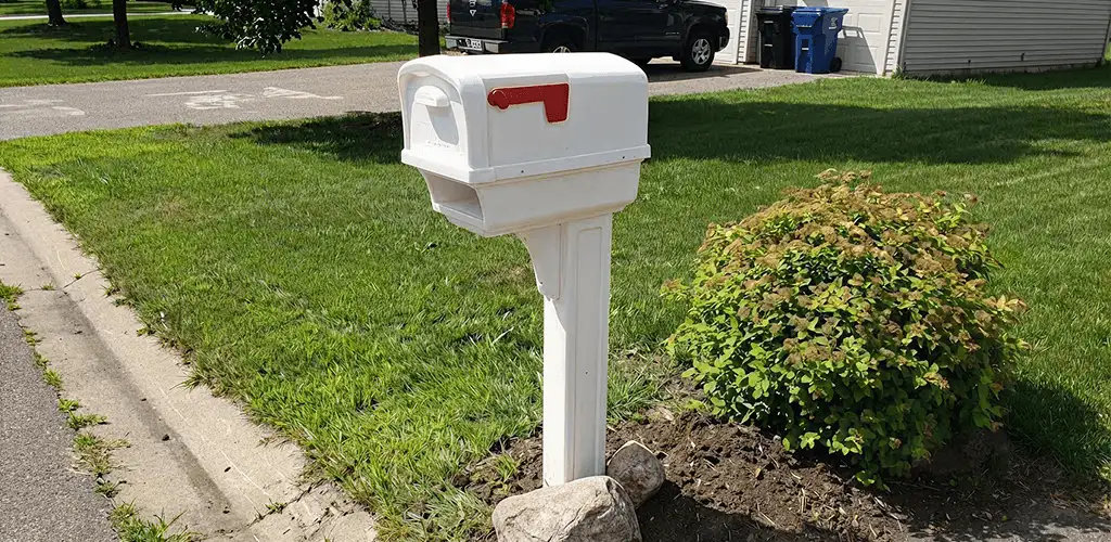 Mailbox installation for a residential curbside mailbox in Glendale, AZ